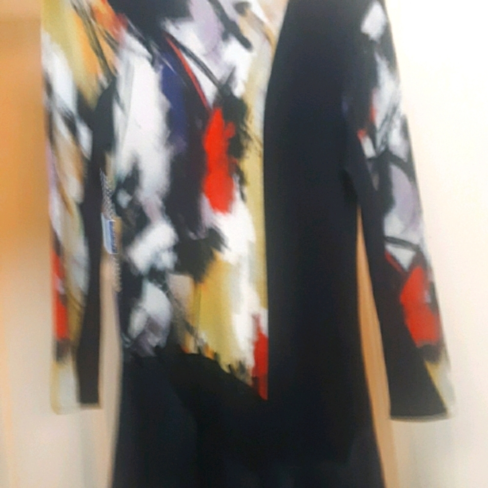 Blue Ice,  print bamboo top